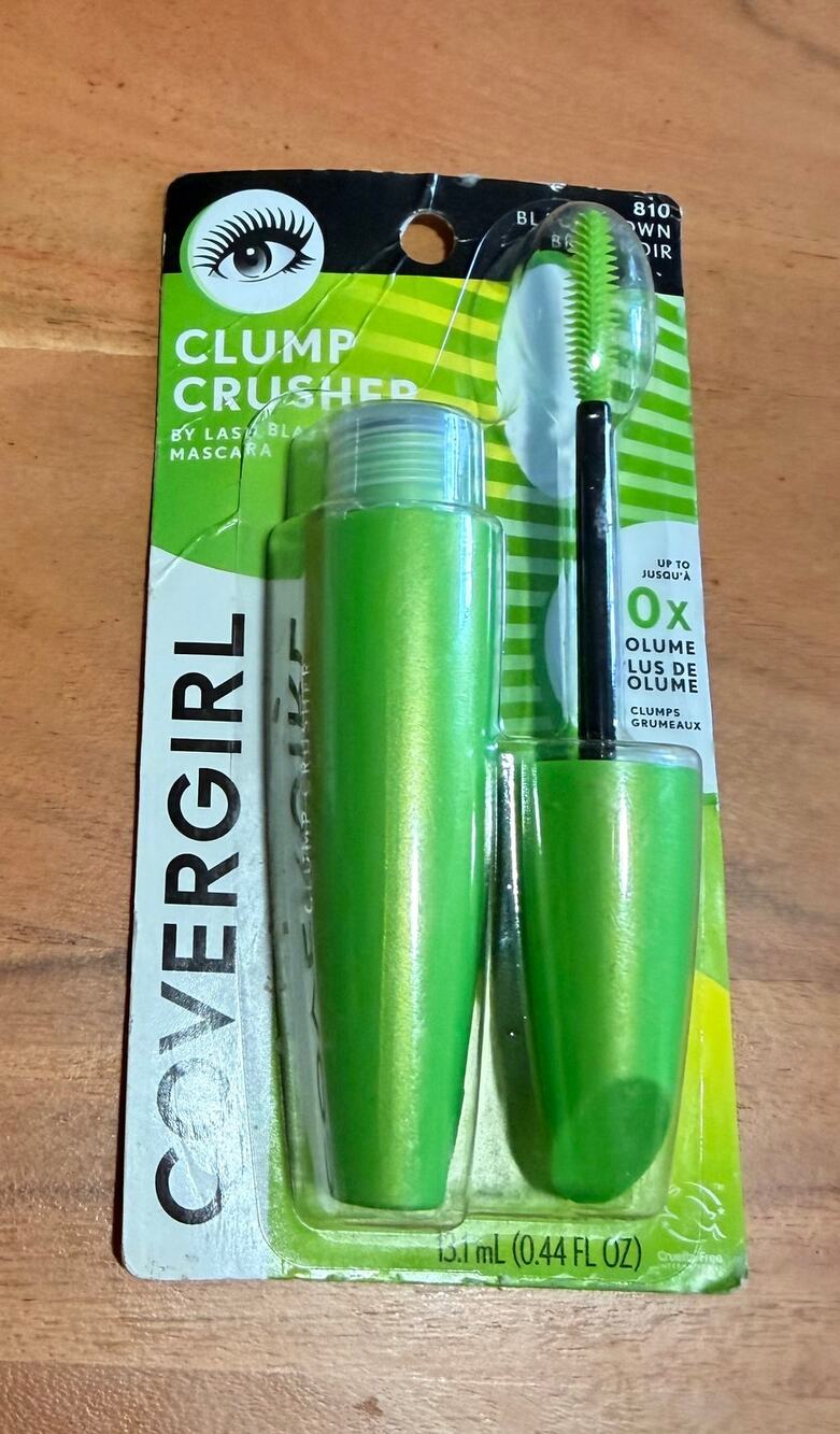 CoverGirl Clump Crusher LashBlast Mascara 810 Black Brown 0.44 oz New Sealed